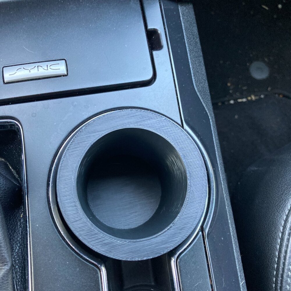 Universal Cup Holder and Cup Holder Insert Cars Trucks Vans Slim Cans Black - Picture 7 of 11